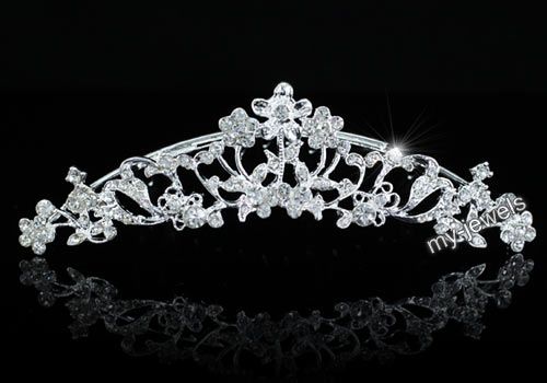Bridal Bride / Flower Girl Crystal Tiara Comb T1264  