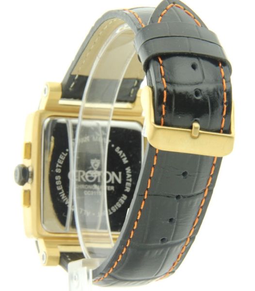 Croton Chrono Date Leather CC311316BSOR New Mens Sport Watch 