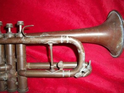 Vintage Brass Cavalier Trumpet Elkhart IND 61610  