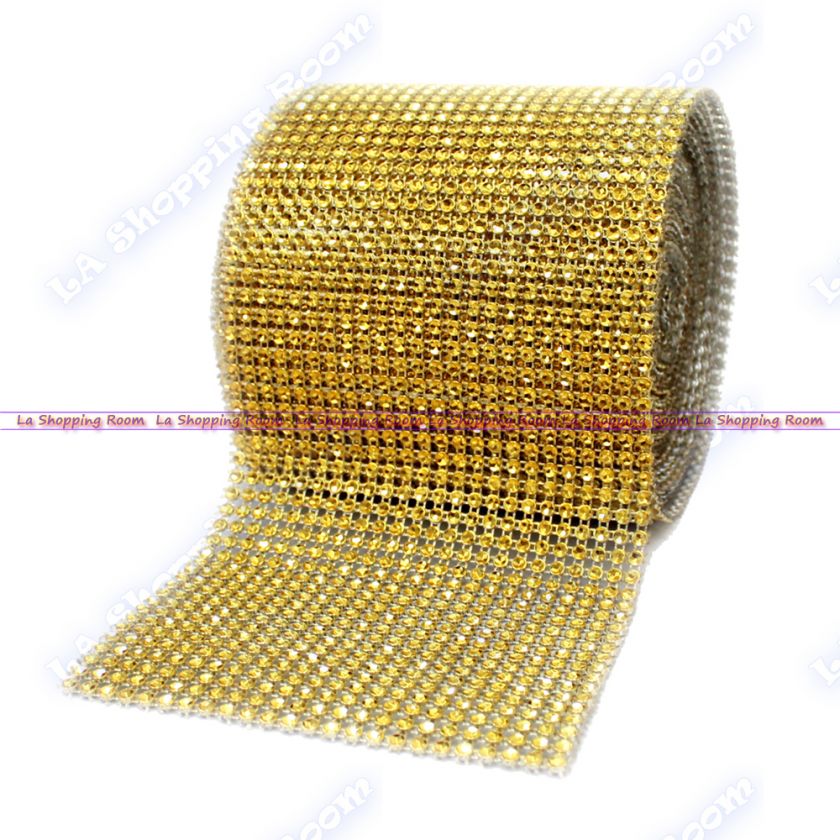   Rhinestone Ribbon Crystal Wrap 4.5 10 yard Multi Colors Low Price