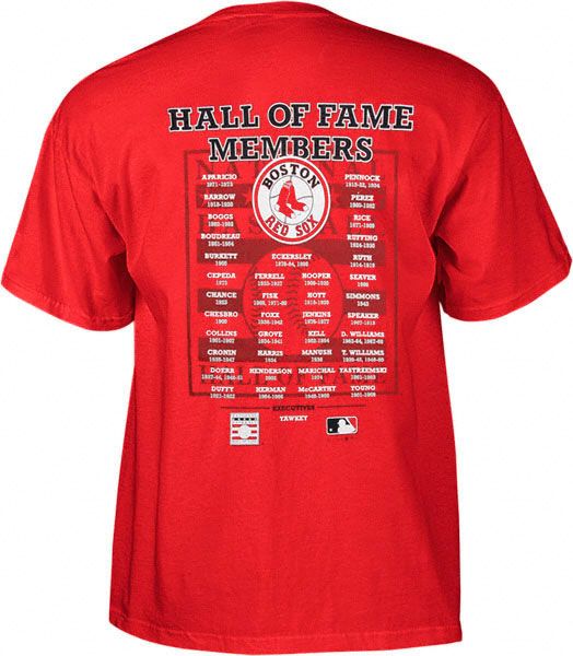 Boston Red Sox Baseball Hall of Fame Members T Shirt  