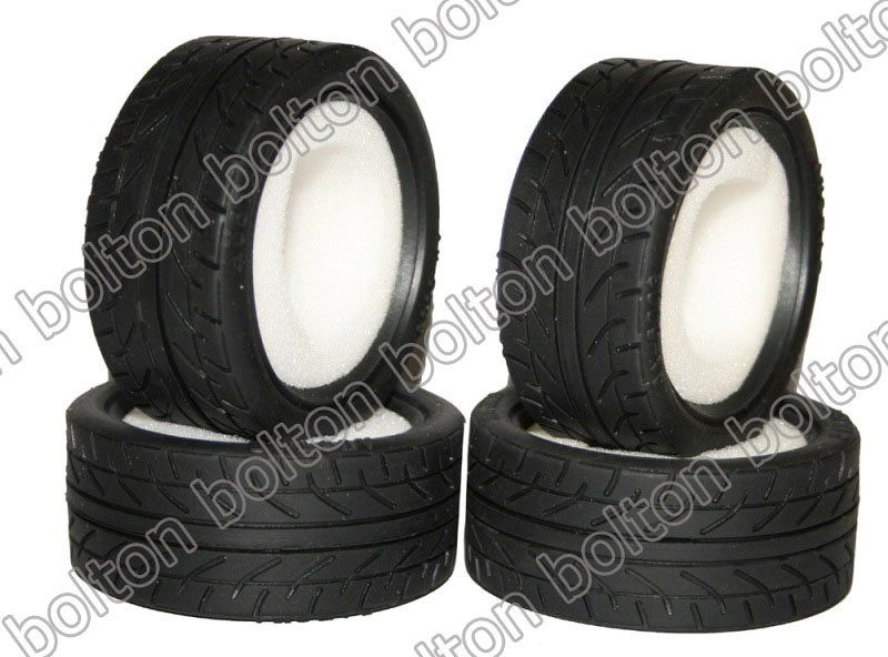 8002 4X 1/10 RC on road Car high grip rubber tyre tire Tamiya HPI 