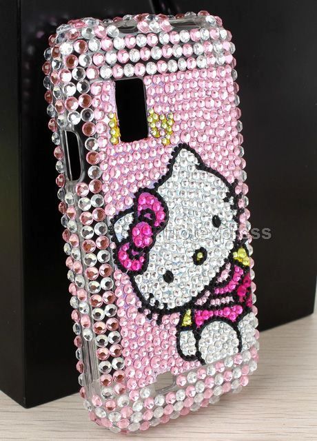 Bling Full Cover Hello Kitty For Samsung Fascinate i500  