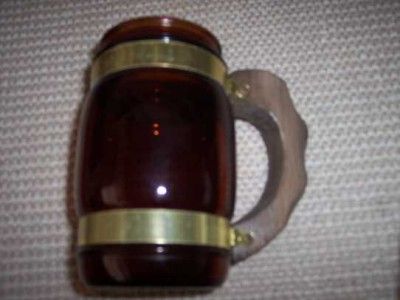 Siesta Ware Beer Mugs w Wooden Handle  