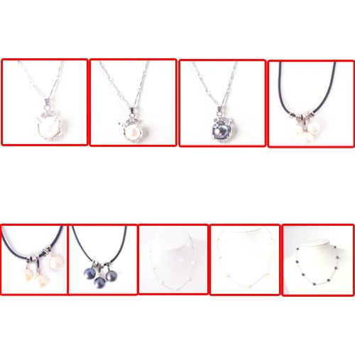HANDMADE FASHION WOMENS CHARM NATURAL PEARL CRYSTAL NECKLACE PENDANT 