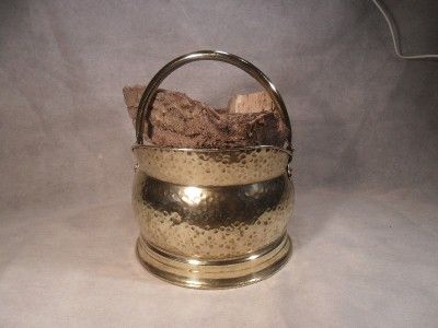 Antique Large Brass Coal Bucket Scuttle; Well Polished; Good Cond 