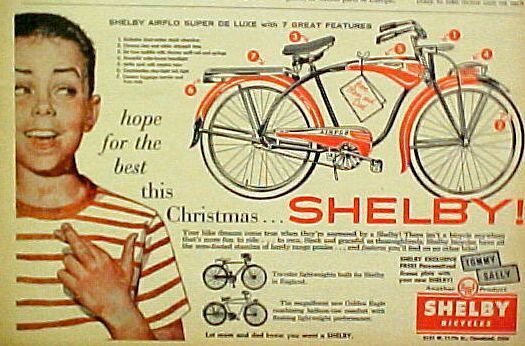   Super De Luxe Bicycle~AMF Boys Kids Bike Christmas Promo Ad  