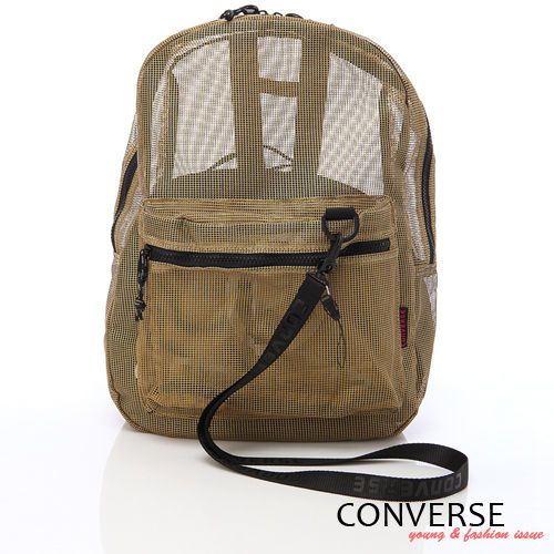 BN CONVERSE Unisex Mesh Backpack / Book Bag *Gold*  