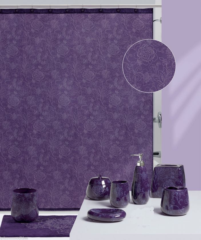    Toned Purple Fine Lines Bath Accessories Bathroom Collection~Choice