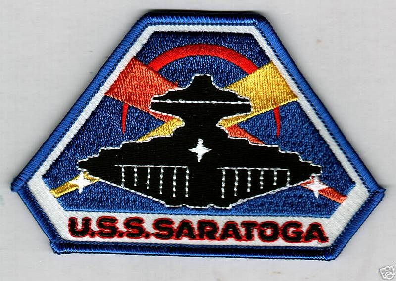 USS SARATOGA JACKET OR CAP PATCH  
