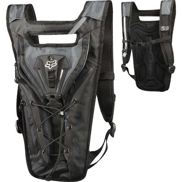 Fox Racing Low Pro Hydration Backpack Pack 68 ounce oz 2 Liters Black 