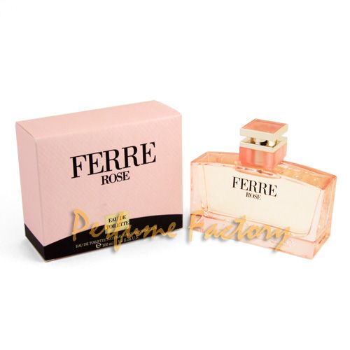 FERRE ROSE * GIANFRANCO FERRE * 3.4 OZ EDT * NEW IN BOX * 100 ML 