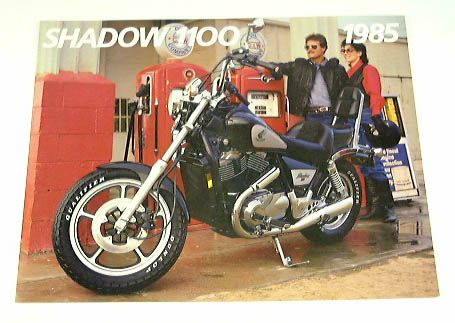 Original 1985 Honda Shadow 1100 Motorcycle Brochure. Covers the Shadow 