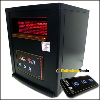 Electric Quartz Infrared Heater 5600BTU Cover 1000 SQ FT Home/Business 